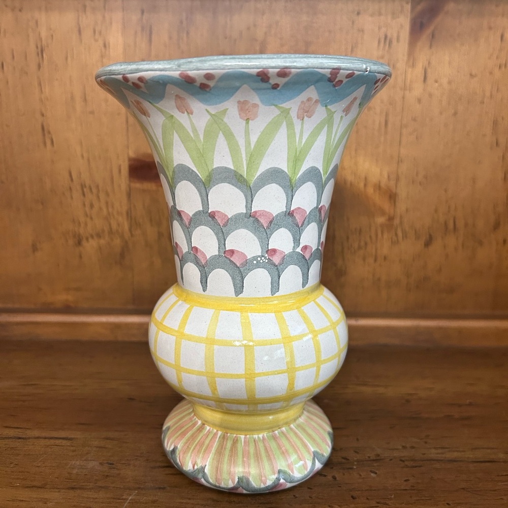 Vintage MacKenzie Childs Vase - King Ferry - Picture 2 of 8